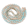 Baking Paint Imitation Jade Glass Round Bead Strands X1-DGLA-N003-10mm-05-2