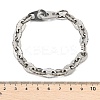 304 Stainless Steel Oval Link Chains Bracelets for Men & Women BJEW-D042-39P-5
