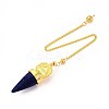 Natural & Synthetic Mixed Gemstone Cone Dowsing Pendulums G-T142-40-2