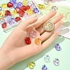 50Pcs 5 Colors Transparent Spray Painted Glass Pendants GLAA-YW0003-94-3