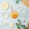 14Pcs 14 Style Wood Hoop Rings Macrame for DIY Craft Making DIY-WH0545-006-5