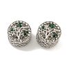 Rack Plating Alloy Rhinestone European Beads FIND-B034-32P-1