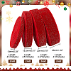 20 Yards 4 Styles Sparkle Single Face Velvet Ribbons SRIB-PH0010-34-2