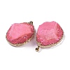 Natural Quartz Crystal Pendants KK-F868-24G-2