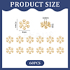 60Pcs Brass Spacer Beads KK-UN0004-80G-4