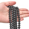 Natural Obsidian Bead Strands G-R173-8mm-02-4