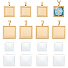 DIY Blank Square Pendant Making Kit DIY-UN0005-44-1