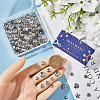 300Pcs 10 Style 304 Stainless Steel Bead Caps STAS-SC0007-93-3