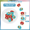 16Pcs 2 Style Television/Telephone Food Grade Silicone Focal Beads SIL-GO0001-16-2
