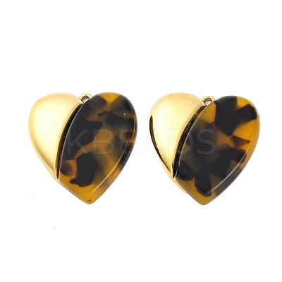 304 Stainless Steel Pendants STAS-V004-06G-04-1