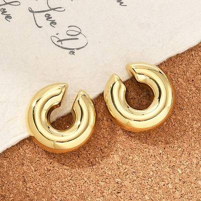 304 Stainless Steel C-Shaped Cuff Earrings for Women EJEW-M068-30G-1