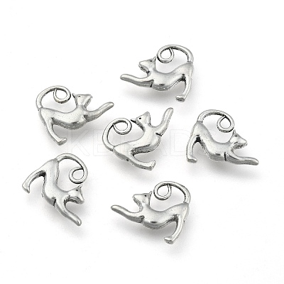 Tibetan Style Alloy Kitten Pendants LS-X-TIBEP-A22092-AS-LF-1
