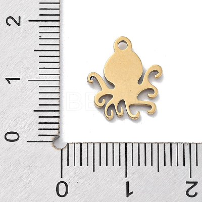 Ion Plating(IP) 201 Stainless Steel Charms STAS-A101-01B-03G-1