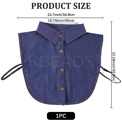 Detachable Cloth Women's False Collar DIY-WH20048-036A-1