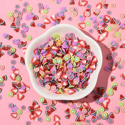 900Pcs 6 Styles Handmade Polymer Clay Nail Art Decoration CLAY-YW0002-36-1