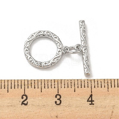Brass Toggle Clasps KK-Q809-32P-1