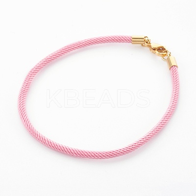 Braided Cotton Cord Bracelet Making MAK-L018-03A-M-G-1
