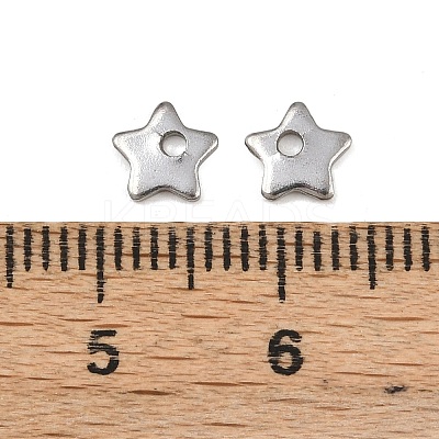 Non-Tarnish 304 Stainless Steel Five-Pointed Star Charms Pendants X-STAS-Q171-03-1