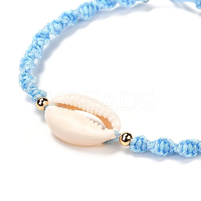 Adjustable Polyester Braided Bead Bracelet for Teen Girl Women BJEW-JB06878-1