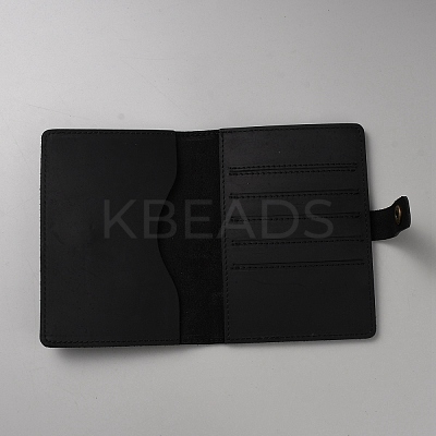 Rectangle Leather Travel Passport Wallet Cover AJEW-WH20007-05A-1