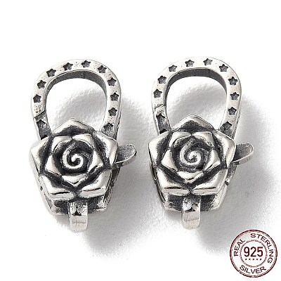 925 Thailand Sterling Silver Lobster Claw Clasps STER-D003-44AS-1