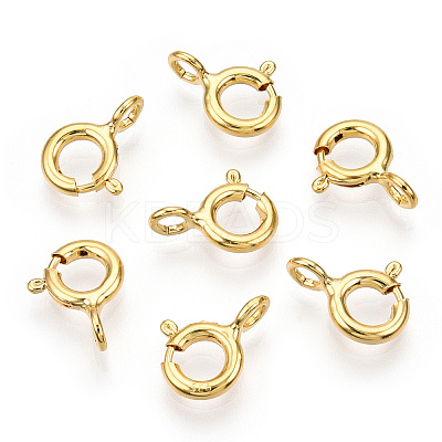 925 Sterling Silver Spring Ring Clasps STER-T004-81B-G-1