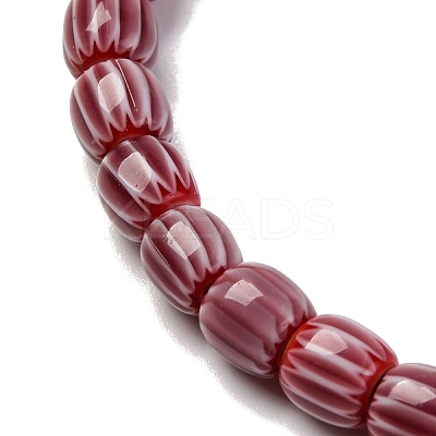 Handmade Lampwork Chevron Beads Strands LAMP-K041-01A-13-1