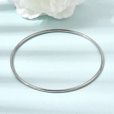2MM 304 Stainless Steel Bangles for Women SA-CBA37BC-23C-P-1
