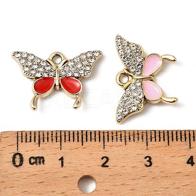 UV Plating Alloy Enamel Pendants FIND-A054-01G-1