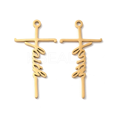 Ion Plating(IP) 304 Stainless Steel Pendants STAS-H212-08G-1