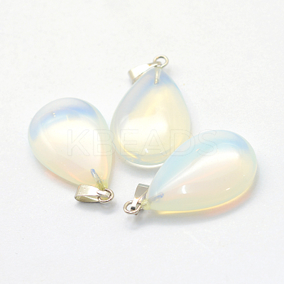 Teardrop Opalite Pendants G-Q368-21-1