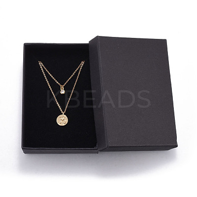 Brass Tiered Necklaces NJEW-JN02384-03-1