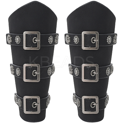 Imitation Leather Cuff Cord Bracelets AJEW-WH20033-034C-1