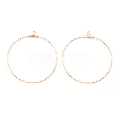PVD Vacuum Plating 304 Stainless Steel Hoop Earrings STAS-T031-20-25mm-G-1-1
