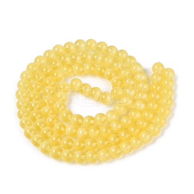 Transparent Glass Imitation Cat Eye Beads Strands GLAA-Q110-01B-17-1