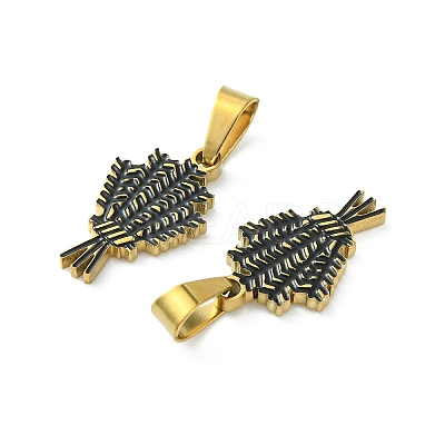 Ion Plating(IP) 304 Stainless Steel Manual Polishing Pendants STAS-C075-25G-1