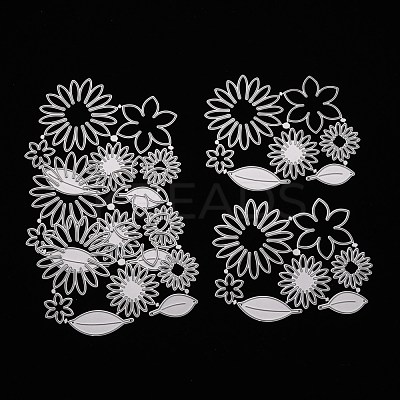 Flower Carbon Steel Cutting Dies Stencils DIY-A008-40-1