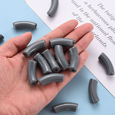 Opaque Acrylic Beads MACR-S372-001B-S037-1