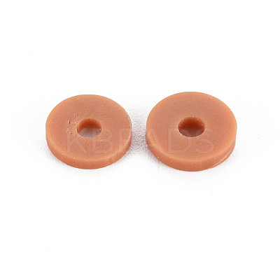 Handmade Polymer Clay Beads Strands CLAY-R089-8mm-T005-1