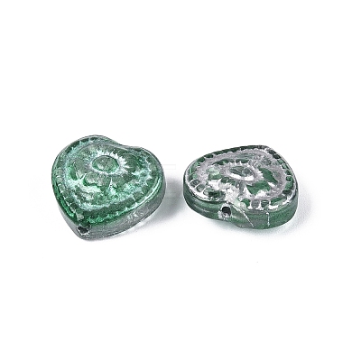 Baking Paint Transparent Glass Beads DGLA-N018-26C-1