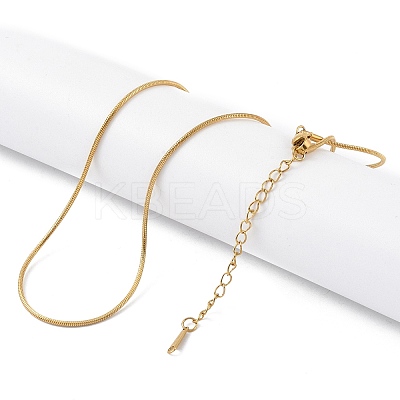 Ion Plating(IP) 201 Stainless Steel Chain Necklaces NJEW-P309-26A-G-1