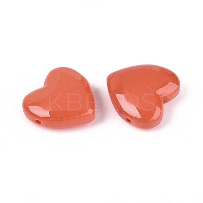 Dyed & Heated Imitation Jade Glass Beads GLAA-T023-44E-1