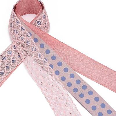 9 Yards 3 Styles Polyester Ribbon SRIB-A014-B08-1