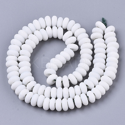 Handmade Frosted Lampwork Beads Strands LAMP-T007-10L-1