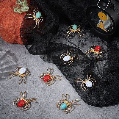 9Pcs 3 Colors Zinc Alloy Cabochons FIND-WR0012-78-1