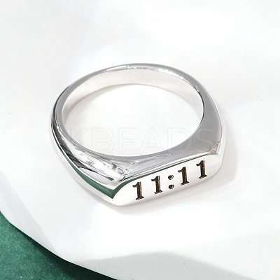 304 Stainless Steel Plain Band Finger Rings RJEW-P152-01P-1