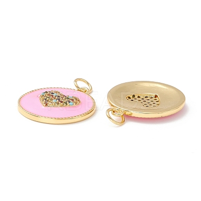 Eco-friendly Brass Micro Pave Colorful Cubic Zirconia Pendants ZIRC-Z019-46-NR-1