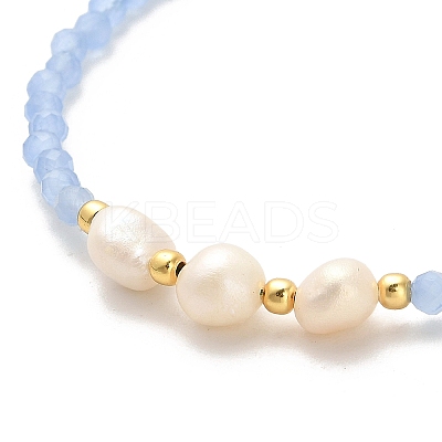 Pearl Beaded Bracelets BJEW-E098-03G-1