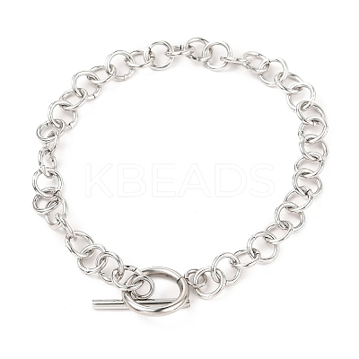 Tarnish Resistant Unisex 304 Stainless Steel Rolo Chains Bracelets LS-BJEW-H541-05A-P-1