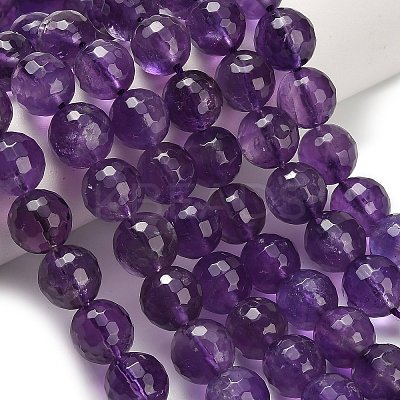 Natural Amethyst Beads Strands G-H329-D01-10mm-1